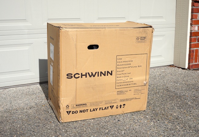 Schwinn folding bike box