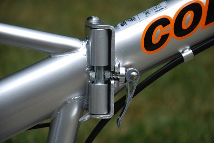 Columbia folding bike center frame latch